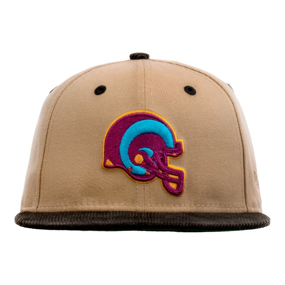 New Era Los Angeles Rams Corduroy Desert Sky 59FIFTY Fitted Hat Cap - Picture 2 of 4